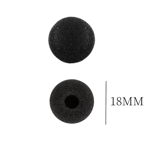 50PCS 18mm Foam Earbud Covers for Walkie Talkie & MP3 Headsets