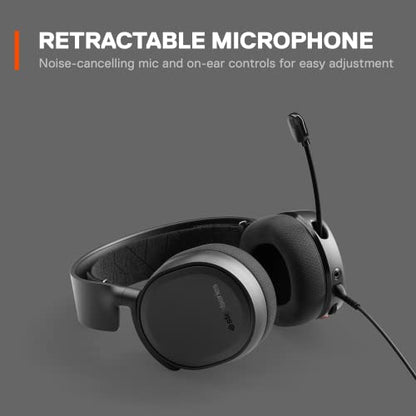 SteelSeries Arctis 3 Console - Stereo Wired Gaming Headset for PlayStation 5 / 4, Xbox Series X|S, Nintendo Switch, VR, Android and iOS - Black