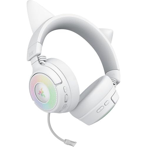 Razer Kraken Kitty V3 Pro Wireless RGB Gaming Headset, White - color: Mercury White