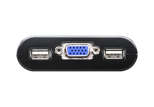 ATEN CS22U 2-Port USB VGA Cable KVM Switch with Remote Port Selector - size: VGA - DDC2B, style: US Version