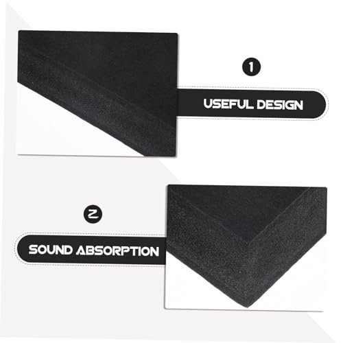 Hemoton Acoustic Isolation Pad for Speakers Soundproof Foam -Layer Design Noise Isolation Pad for Studio Monitors Enhanced Stability and Vibration Control