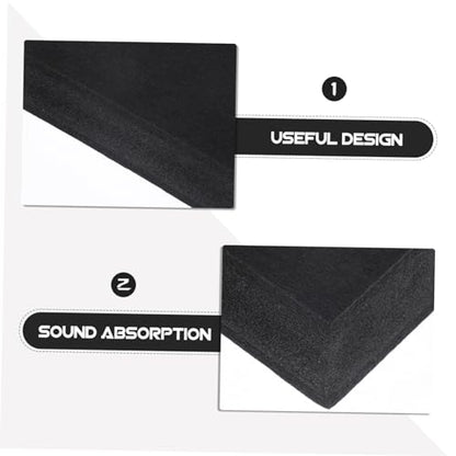 Hemoton Acoustic Isolation Pad for Speakers Soundproof Foam -Layer Design Noise Isolation Pad for Studio Monitors Enhanced Stability and Vibration Control