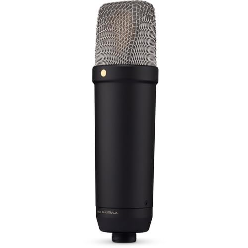 Rode NT1 5th Generation Large-Diaphragm Cardioid Condenser Microphone (Black) | Dual XLR/USB, Ultra-Low Noise & 32-Bit Float Recording for Streaming & Studio Recording + Mic Arm + Cable Ties + More