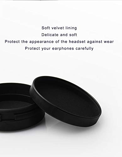 Earbuds IEMs Case,Mini Portable Earphone Case, Waterproof Aluminum Alloy Housing Headphone Case for Travel, Protective, Dust Proof, Water Resistant, Lightweight Universal Carrying , Black