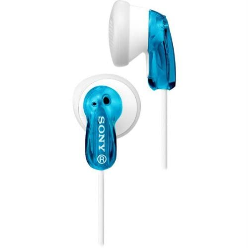 Sony MDRE9LP/BLU Earbud Headphones, Blue (Pack of 2) - color: Blue, size: 2 count
