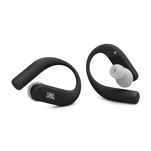 JBL Endurance Peak 4 - Cancelling Sport Earbuds - Black/Grey | Adaptive Noise Cancelling with Smart Ambient, IP68 water and dust proof, Secure fit with TwistLock design - color: Black/Grey