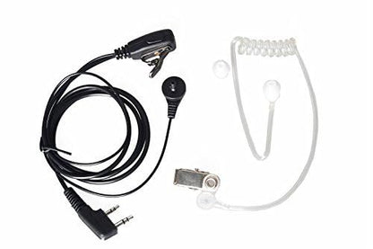 NSKI 2Pcs Air Acoustic Earpiece Headset for Two Way Radios UV-5R UV-B6 BF-888S UV-B6 UV-B5 Walkie Talkies 2-Pin Jack