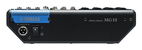 Yamaha MG10 10-Input Stereo Mixer, XLR Connectivity, Black - size: 10-Input, style: Standard Mixer