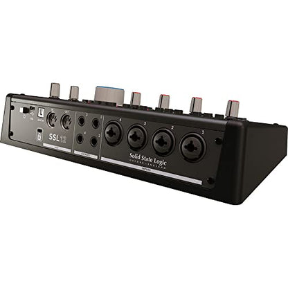 Solid State Logic SSL 12 12-In and 8-Out USB Audio Interface | Studio-Quality Audio for Professional Recording and Mixing