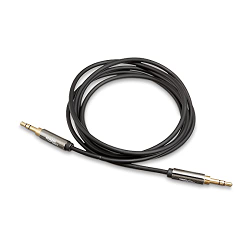 Amazon Basics 3.5mm Male-to-Male Stereo Audio Cable for Speakers, Home Stereos, Car Stereo, Tablets and Smartphones, Gold-Plated Plugs, 4 Foot, Black - size: 4 ft (1 Pack)