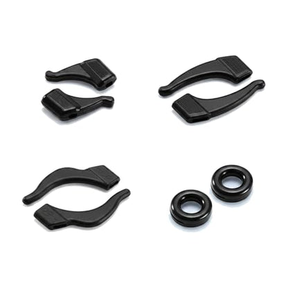 12 Pairs Silicone Eyeglass Ear Hooks, Anti-Slip Retainers for Glasses & Sunglasses, Assorted Sizes for Secure Fit During Sports and Daily Wear