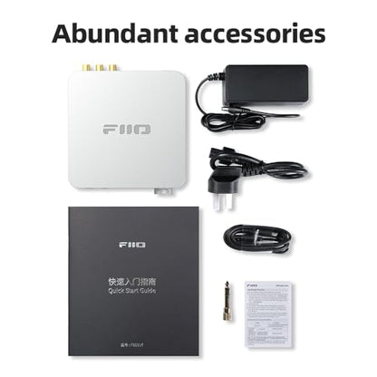 FiiO K11 DAC and Headphone Amplifier for Home Audio or PC, 6.35mm and Balanced 4.4mm, RCA, Coaxial, Optical, 1400mW, 384kHz/24Bit DSD256 (Black) - color: black / black