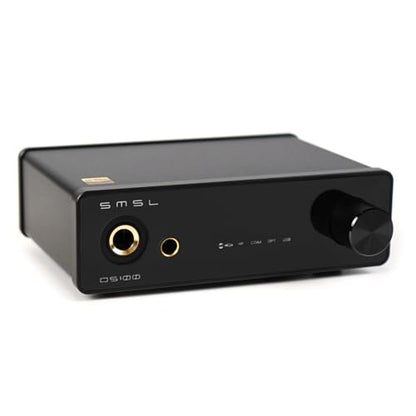 SMSL DS100 MQA CD DAC Headphone Amplifier CS43131 Chip Stereo Audio DAC | 6.35mm & Balanced 4.4mm Headphone USB Optical Coaxial XU316 768kHz/32Bit DSD256 Desktop DAC for PC/Speaker/phoneHome Audio