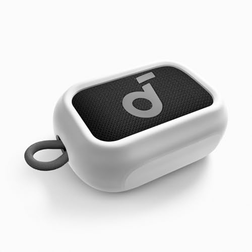 Geiomoo Silicone Case for Anker Select 4 Go Speaker, Protective Portable Scratch Shock Resistant Cover (White) - color: White