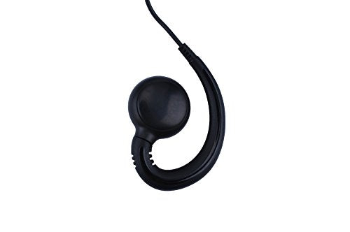 K-Storm Walkie Talkie Earpiece Headset Compatible with Motorola Radio | For CLS1110, CLS1413, CP200, RDM2070D, HKLN4604, PU Material, Black