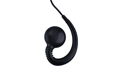 K-Storm Walkie Talkie Earpiece Headset Compatible with Motorola Radio | For CLS1110, CLS1413, CP200, RDM2070D, HKLN4604, PU Material, Black