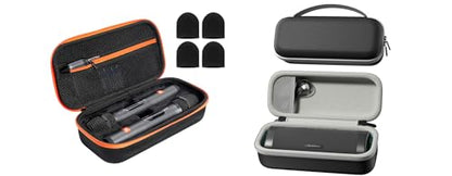 ProCase Microphone Case for JBL Speaker Wireless Two Microphone System Bundle with Hard Travel Case for BolaButty/Beats Pill Portable Speaker