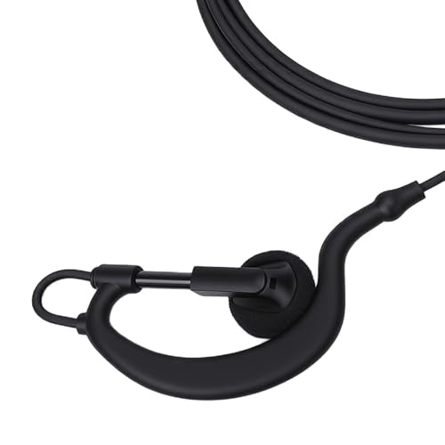 2 Pin Earpiece for Radio, Clear Sound Quality Wired 2 Way Radio Earhook Headset with Mic, Push to Talk Key, Designed for TH D7 TH F6 TK 220 etc