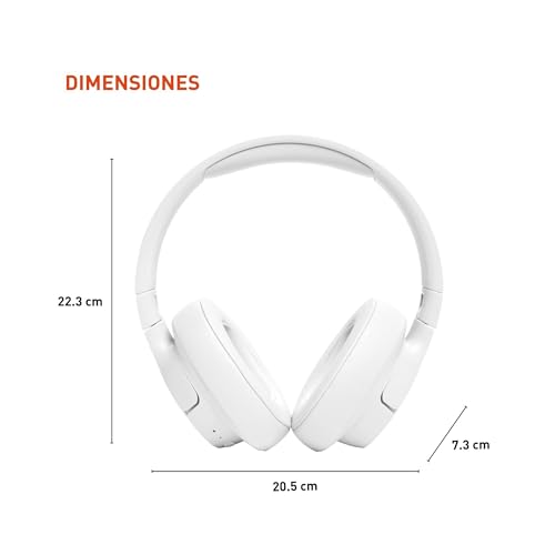 JBL Tune 720BT - Wireless Over-Ear Headphones - White - color: White