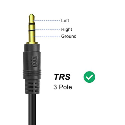 MEIRIYFA 3.5mm 1/8 inch 3-Pole TRS Splitter Extension Cable 1 to 4 Ways | TRS 1 Male to 4 Female Audio Stereo Splitter Cable 3.5mm Audio 1 Input 4 Output Headphone Headset Extender Cord-30CM