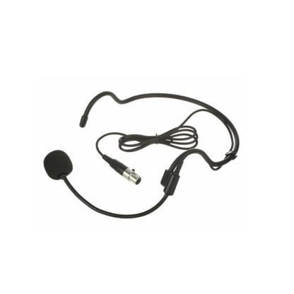 Replacement Headworn Headset Microphone for Phenyx Pro Wireless Bodypack Transmitter, UHF Bodypack Microphone for PTU-71/PTU-7000/PTU-6000, with Mini 3 Pins XLR Connector, Black