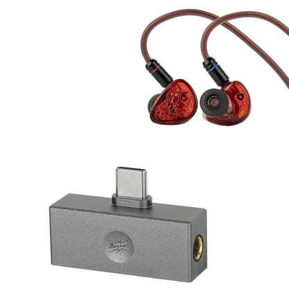 Linsoul TANGZU Wan'er S.G II in Ear Monitor,HiFi Wired Earbuds,10mm Dynamic Driver PET Diaphragm Gaming IEM + Kiwi Ears Allegro Mini Portable IEM DAC, in Ear Monitor Amplifier