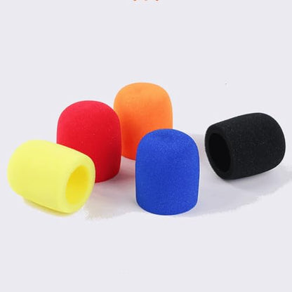 8 Sets Large Microphone Foam Covers Small Microphone Windscreens Microphone Silicone Rings and Microphone Rod Sleeves Microphone Protective Covers
