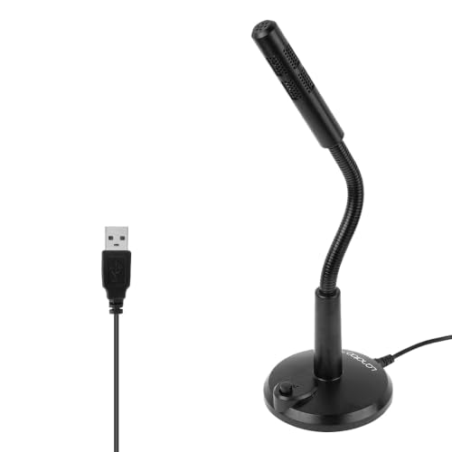 LANDIBO USB Microphone, Plug and Play Desktop Laptop gooseneck Microphone, Suitable for Games, conferences, Streaming, and Tutorials K050 Recording, podcasting, Gaming, and Online Chat