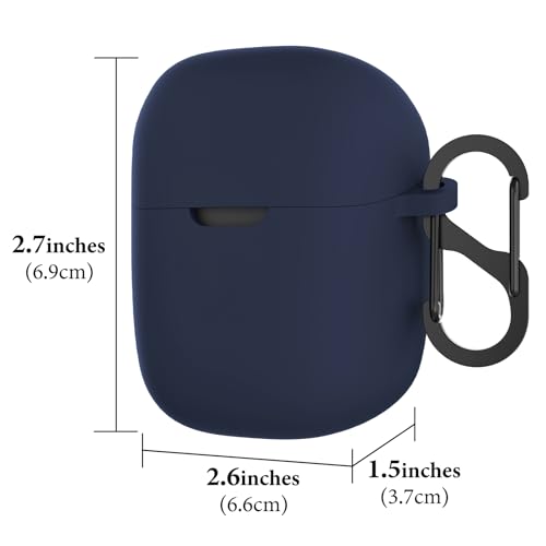 Geekria for Creators Microphone Case Cover Compatible with JBL Quantum Stream Wireless, Mic Silicone Protective Case Skin, Soft Microphone Travel Charging Case Sleeve (Blue) - color: Blue