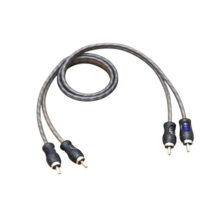 RECOIL RCI21 1ft 2-Channel RCA Audio Cable Twisted Pair Noise Reduction | 100% Oxygen Free Copper
