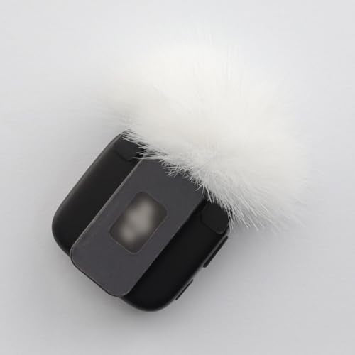 LEFXMOPHY Windscreen for 2024 DJI MIC MINI Wireless Microphone Furry Wind Muff Deadcat Cover - color: 1pc White