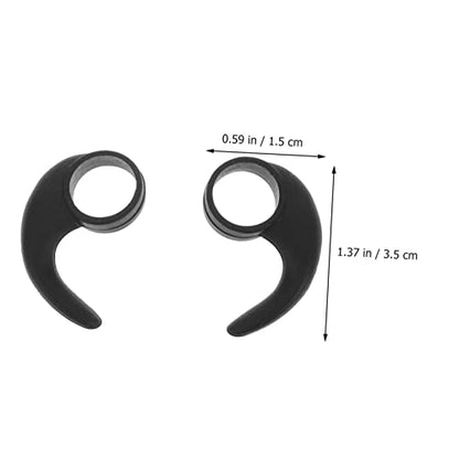 GARVALON Silicone Earphone Clip Hooks 10mm Fit Ear Wings for Earbuds Sturdy Fashionable Design