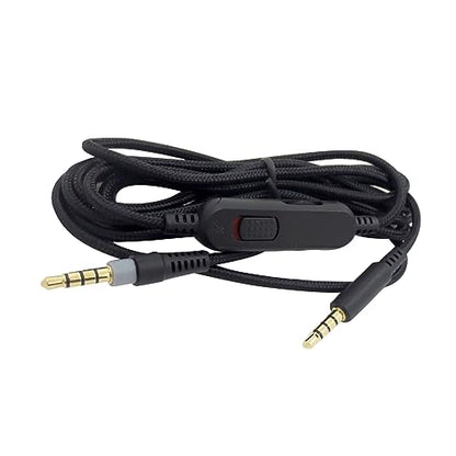 2m Audio Cable for HyperX Cloud Mix Cloud Alpha Gaming Headsets, Coiled Audio Cable Replacement Extension Aux Cord Wire