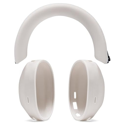 WC ShellZ XM5 - Exterior Shell & Headband Covers for Sony WH1000XM5 | Made by Wicked Cushions | Protective, Made with Premium Silicone | Silver - color: Silver