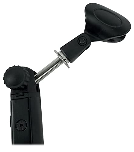 Rockville ROGAN STAND Pro Boom Arm Mic Stand with Fixed Mount, Desk Clamp | Built-in 6.5' XLR Cable, Aluminum, Foldable, No Springs, 5/8" Mic Threads, Safety Locking Pin, 38" Arm, Mic Clip Included