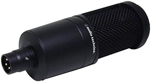 Audio-Technica AT2020 Studio Recording Microphone-Cardioid Condenser Mic Bundle with Rockville RockShield 1 Studio Microphone Isolation Shield w/Sound Dampening Foam