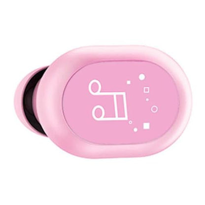 Fabater Single Ear Bluetooth Headset, BT 5.0 3 Hour Playtime Mini Wireless Earbuds, Truck Driver Headset with Touch Control Dual Interconnection IPX4 Sweatproof for Smart Phones PC TV (Pink) - color: Pink