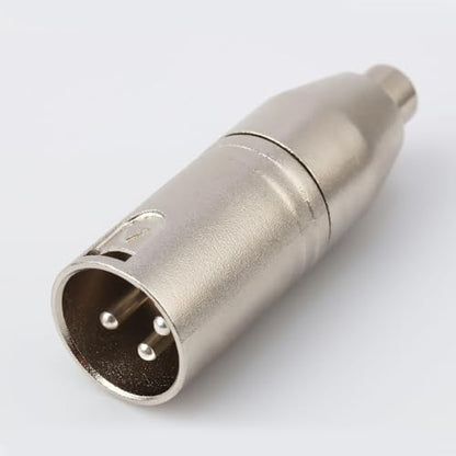 Female RCA to XLR Male Plug Cable Adapter, XLR to RCA Converter Audio Connector for Microphone - 2 Pack - style: RCA Female to XLR Male Adapter