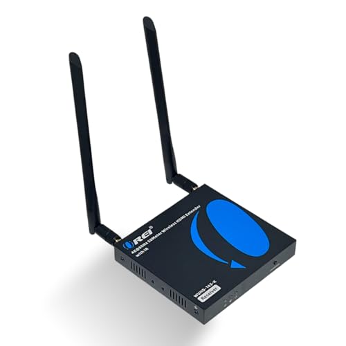 OREI 4K60Hz Wireless HDMI Receiver 165Ft 5G 2.4GHz Loop-Out One-Way IR SSID | HDMI Wireless Receiver – HDMI 2.0, HDCP 2.2, 18Gbps, 5.18–5.24GHz, 130–180ms Latency, Channel Switching - size: 4K@60Hz, style: RX Only