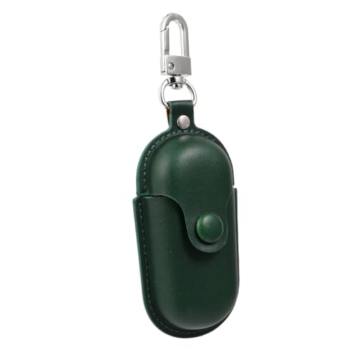 POPETPOP Waterproof Earphone Holder Protective Case for Earbuds 3i, Portable Dust-Proof Scratch-Resistant Earbud Storage in Dark Green for Travel and Daily Use
