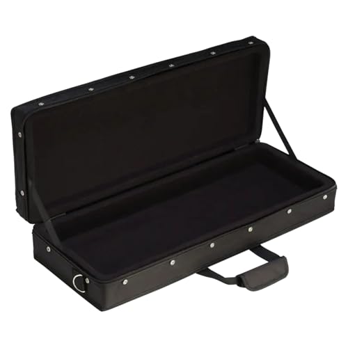 SKB 27”x 9” Foot Controller Soft Case Padded Bag, Rigid Foam Frame, Shoulder Strap and Double Zippers for DJ Controllers & Small MIDI Keyboards, Black | Rigid foam frame, double zippers, 27 inch x 9 inch design, carries pedalboard or small keyboard to gig