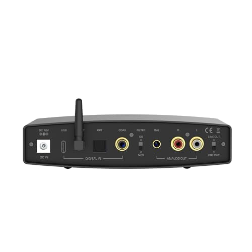Shanling EH2 24 bit R2R DAC Bluetooth 5.2 LDAC Headphone Amplifier (Black) - color: Black, style: 24 bit R2R + Bluetooth 5.2 LDAC