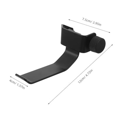 ibasenice Clamp-On Headphone Hook - Adjustable Mic Stand Mounted Headphone Holder - Studio Cable Rack - Metal Headset Hanger Hook for Cowbell Tambourines - Fit Up to 2" Dia Tubes