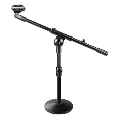 Microphone Stand Desk Adjustable Boom Arm Desktop Mic Stand Weighted Base