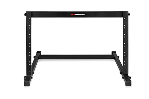 Gator Frameworks Angled Metal Desktop Rack Stand with Non-Slip Rubber Feet, 6U Rack Space (GFW-DESKTOPRK-06U) - size: 6 Rack Space