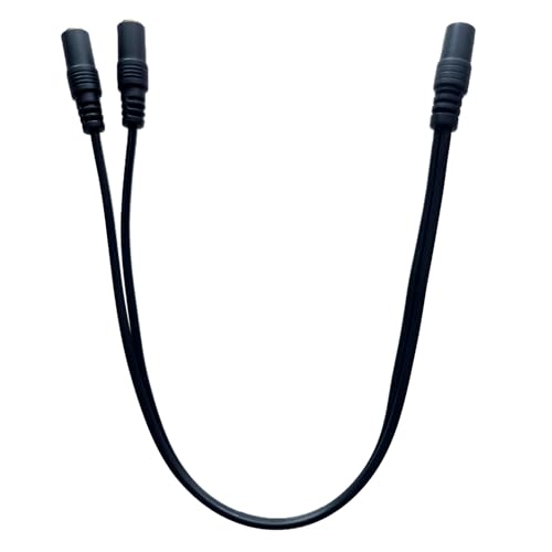 Stereo 3.5mm (1/8 Inch) 1-Female to 3.5mm 2-Females Audio Splitter Cable | Audio Splitter Stereo 3-Pole 3.5mm 1-Female to 3.5mm Dual 2-Females Y Splitter Audio Cable Total Length 34cm