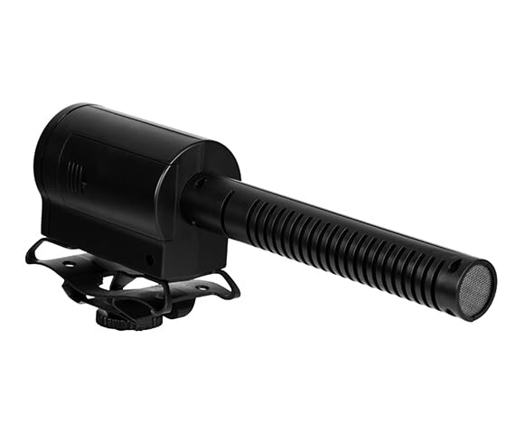BOYA BY-DMR7 On-Camera Shotgun Microphone with Integrated Flash Recorder & Headphone Output - style: BY-DMR7