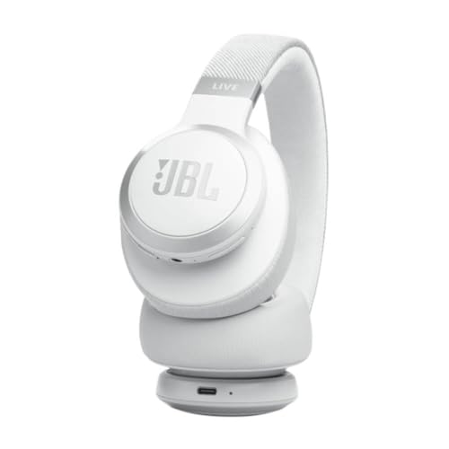 JBL LIVE770NCWHT Live 770NC Wireless Over-Ear Adaptive Noise Canceling Headphones - White - color: White