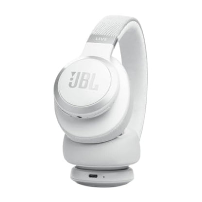 JBL LIVE770NCWHT Live 770NC Wireless Over-Ear Adaptive Noise Canceling Headphones - White - color: White