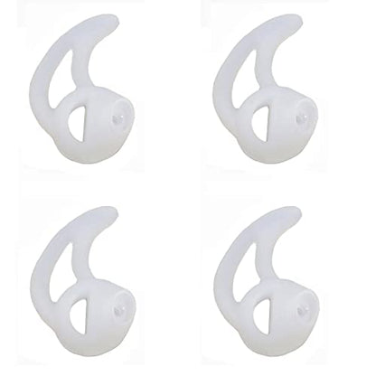 Silicone Fin Ear Mold for Two Way Radio Earpiece Replacement Acoustic Tube | 2 Pairs Large Left Ear, Stabilizer Ear Mold, Fits Acoustic Coil Tube, Two-Way Radio, Police & Surveillance Earpieces - size: Fin Large-Left Ear